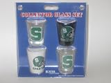MICHIGAN STATE SPARTANS 4 Piece Collector Shot Glass Set