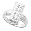 14K White Gold Diamond Ring - 0.60 Ct.