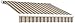 Awntech 10-Feet Key West Left Motorized Retractable Awning, 120-Inch Projection, Taupe/Tan/Cream Multicolored