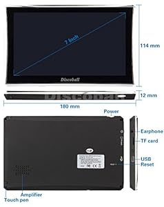 Cash back for  DISCOBALL® 7" Inch Touch Screen Car GPS Navigation SAT NAV UK EU Maps FM POI SpeedCam MP3 MP4 TF Card Supported Function 8GB 128MB