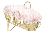 Pink Silky Moses Basket