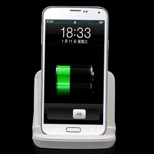 Anpower USB Sync Phone Battery Charger Dock Station Holder For Samsung Galaxy S5 i9600 White