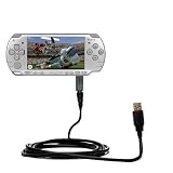 Classic Straight USB Cable for the Sony PSP-2001 Playstation Portable with Power Hot Sync and Charge capabilities - uses Gomadic TipExchange Technology