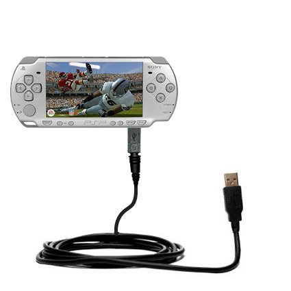 Classic Straight USB Cable for the Sony PSP-2001 Playstation Portable with Power Hot Sync and Charge capabilities - uses Gomadic TipExchange Technology
