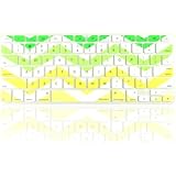 TopCase Chevron Zig - Zag Silicone Keyboard Cover Skin for Macbook 13" Unibody / Macbook Pro 13" 15" 17" with or Without Retina Display / New Macbook Air 13" / Wireless Keyboard + Topcase Design Chevron Mouse Pad (GREEN / YELLOW)