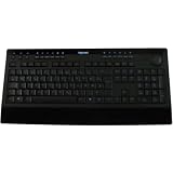Keysonic KSK-8001UEL Full Sized Multimedia Keyboard with Illuminated Letters - Blackby Keysonic