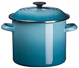 Le Creuset Enamel-on-Steel 8-Quart Covered Stockpot, Caribbean