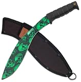 MTECH USA MT-537GN Kukri Knife, 18-Inch, Green Skull Camouflage