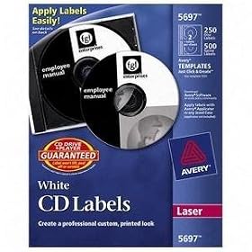 Avery 5697 CD Label (White Matte) by Avery