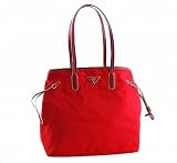 「【並行輸入】プラダ PRADA トートバッグ BR4662 UHS F0011 TESSUTO+SAFFIANO COLOR ナイロン/型押しレザー ROSSO (レッド)」の画像