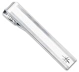 Rhodium-plated .01 Ct. Diamond Tie Bar Rhodium-plated .01 Ct. Diamond Tie Bar