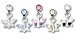 TWO TONE BUTTERFLY MICRODERMAL DANGLES RHDBFL1C-PERIDOT/YELLOW