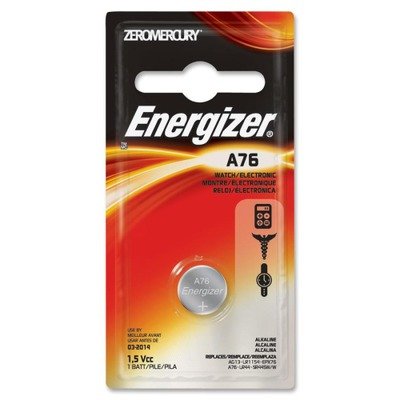 EnergizerA76BPZ Watch/Electronic Battery, Alkaline, A76, 1.5V, MercFree