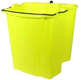 Rubbermaid FG9C7400 Dirty Water Bucket for WaveBrake Combos, 4.5 Gallon Capacity, 14.1 Length x 9.9 Width x 14.1 Height, Yellow