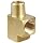 Anderson Metals Brass Barstock Pipe Fitting, Street Tee, NPT Female x NPT Male x NPT Female