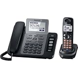 Panasonic KX-TG9471B 2-Line Corded/Cordless Phone with Digital Answering System and Contact Sync