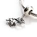 925 Sterling Silver Ring Shape Charm with Zodiac Sagittarius Cameo Dangle for Pandora, Biagi, Chamilia, Troll and More Bracelets