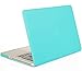 MOSISO Compatible with MacBook Pro 13 inch Case (Model: A1278, with CD-ROM) Old Version Release Early 2012/2011/2010/2009/2008, Protective Plastic Hard Shell Case Cover, Turquoise