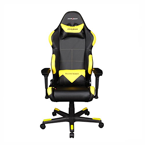 DX Racer DOH/RC99/NY Newedge Edition Black Yellow Racing Bucket Seat Office Chair Gaming Chair Ergonomic Computer Chair eSports Desk Chair Executive Chair Furniture With Pillows
