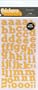 American Crafts Thickers Chipboard Letter Stickers, Typo Mustard
