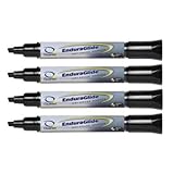 Quartet (5001-12M) EnduraGlide Dry Erase Markers for Whiteboards, 4-Pack, Black