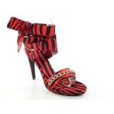 Animal Prints Black/Red Zebra 