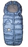 7 A.M. Enfant Blanket 212 Evolution Extendable Baby Bunting Bag Adaptable for Strollers, Metallic Steel Blue