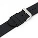 JP Leatherworks Mens Rubbertech Silicone Rubber Watchband Stainless Steel Buckle 22mm Wide Buckle