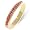 14K Gold Plated Pink Ice CZ Eternity Band