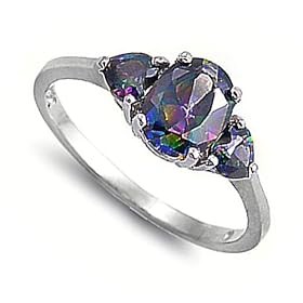 Sterling Silver Ring w/ CZ