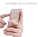 Iphone Ring Holder Phone Stand Metal Phone Ring Grip 360 - Premium iPhone Ring Holder for Smartphones & Tablets Includes Car Hook Mount ...(Silver)