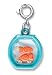 CHARM IT!© Adorable 3d Fish Bowl Charm with Crystal Accents ~ Fish and Crystals Reall...