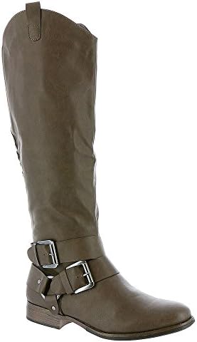 Madeline Girl Women's Booya Knee High Boot,Grey Synthetic,US 9.5 M