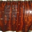Door Panel-2 Organza Burgandy Embroidered Sari Curtains Drapes Panel 96" Tabs Sb