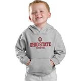 Ohio State Buckeyes Kids 4-7 Grey Tackle Twill Hooded Sweatshirt