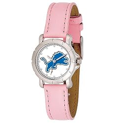 Detroit Lions Ladies/Child Pink Player Series Watch - NFL Football Fan Shop Sports Team Merchandise