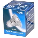 Long Life Lamp Company GU10 50 Watt Halogen TOP Brand Lamp Light Bulb (Pack of 10)