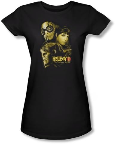 Hellboy Ii Ungodly Creatures Short Sleeve Juniors Sheer Black Lg