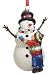 Reed & Barton Snowman Hugs Glass Blown Ornament