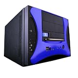 Apevia X-Qpack II Black  and Blue 500w Micro ATXCube PC Case - No Window