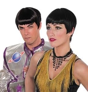 Perücke Star, Schwarz