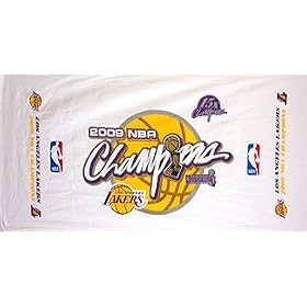 Los Angeles LAKERS Finals 2009 NBA Champs BEACH TOWEL