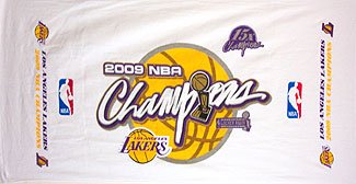 Los Angeles LAKERS Finals 2009 NBA Champs BEACH TOWEL