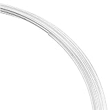 Bright Silver Color Bracelet Memory Wire 12 Loops