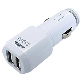 ���f�B�E�X iPod & �g�ѓd�b�p �ԍڏ[�d�Z�b�g radCharger DualUSB �z���C�g RA-CC05W