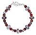 STERLING SILVER 7.5" FACETED RED TIGER EYE