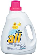 All 2x Ultra Concentrated Laundry Detergent, Baby, 64-Load Bottles (Pack of 4)