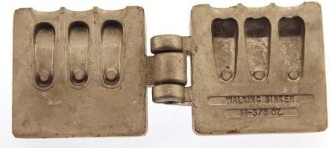 LIL MAC MIDGET Fishing Do it yourself Mold - Walking Sinker Weight #14 - 3/8oz