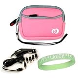 Garmin Nuvi GPS Models Size 4.3 Pink Carrying Sleeve - Case for All Garmin Models + GPS Car Charger + Live*Laugh*Love Wristband!!!