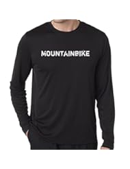 Book: Fashion Tee Mens Long Sleeve Mountainbike Fun Pink Long Sleeve T Shirt Black Szie Large
